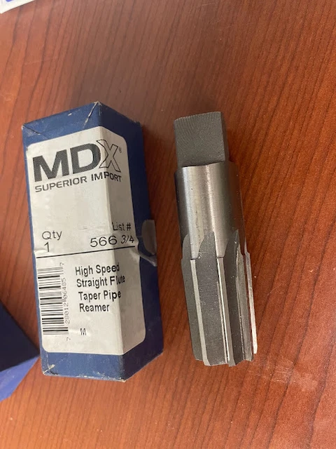 Mdx Superior Impact 566 3/4 High Speed Straight Flute Taper Pipe Reamer Mdx Superior Impact 566 3/4 High Speed Straight Flute Taper Pipe Reamer
