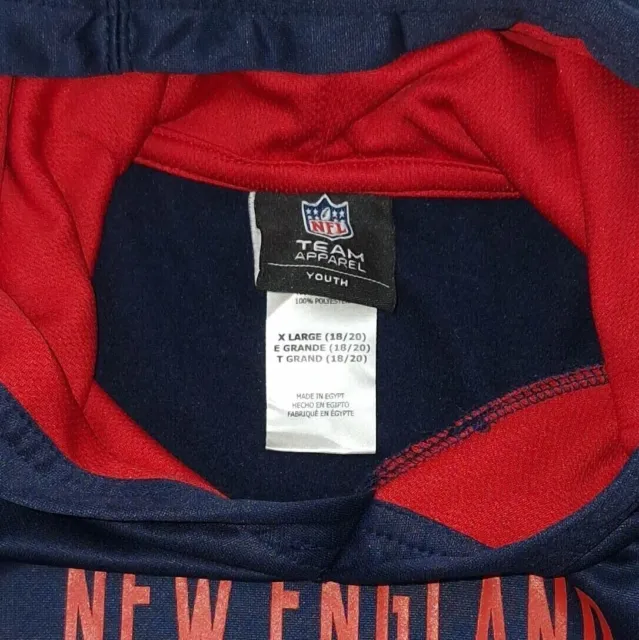 New England Patriots Activewear Felpa Con Cappuccio Nfl Team Abbigliamento... 3
