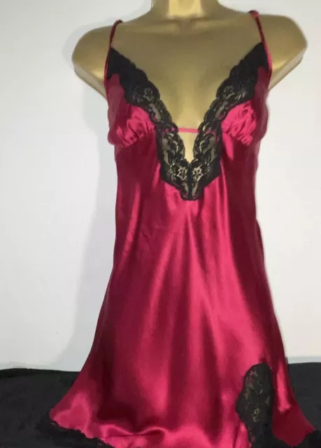 Ann Summers Luxury Silk Negligee/ Chemise Size 18/20