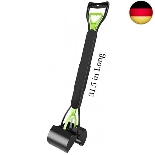 Hundekotschaufel, 80 cm langer Griff, zum Spazierengehen, Greifer für