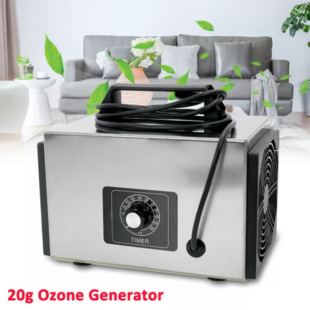 Ozone Generator Industrial Air Purifier 20000mg/h Smoke Ozonizer Disinfection