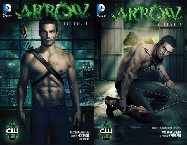 ARROW Vol 1, 2 set TP TPB $33.98srp TV Stephen Amell Mike Grell Green NEW NM