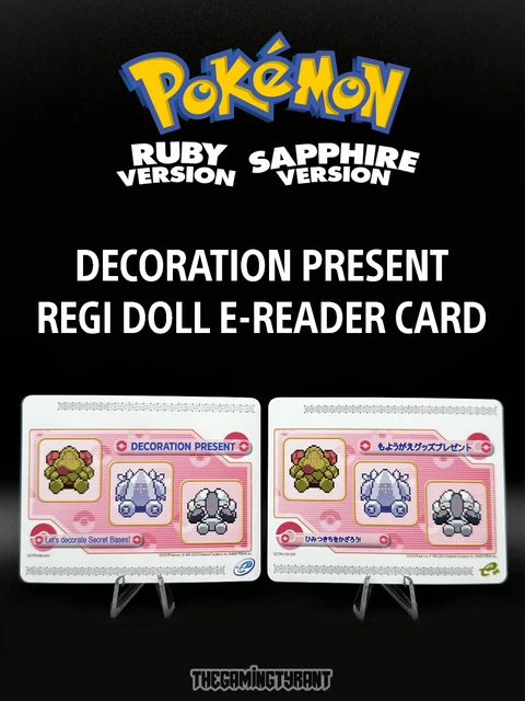 POKEMON DECORATION PRESENT Regi Doll e-Reader Custom Card (Read  Description) $38.99 - PicClick