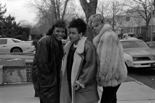 RAP GROUP SALT 'N Pepa appear in a portrait taken in Bayside Soun - Old ...