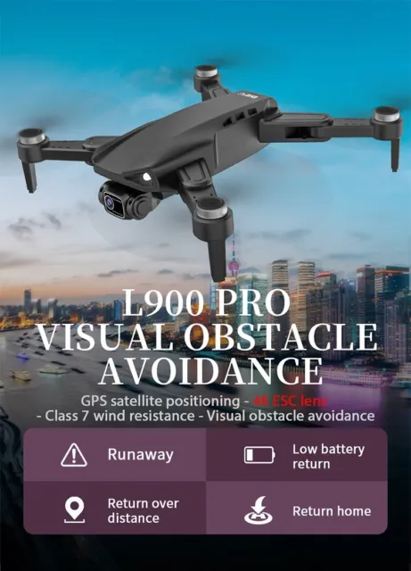 Drone con telecamera 4K Professionale Pieghevole con GPS Valigetta 3