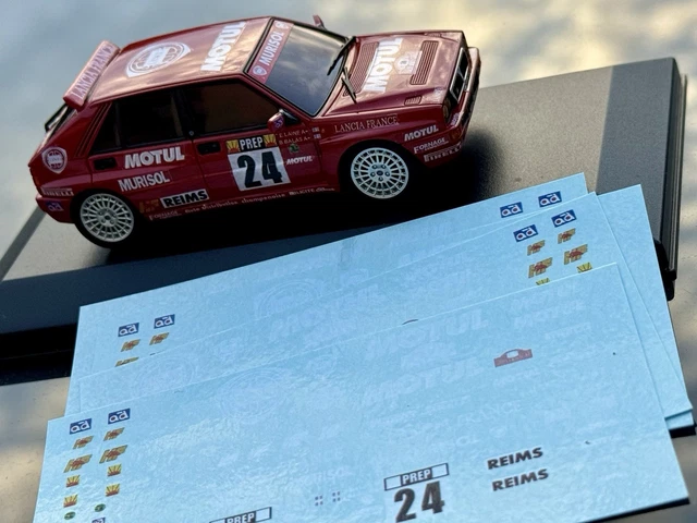 Miniature Arena 1/43 Lancia Delta HF - Rallye Catalogne 1992 - Base + Décalco Racing43