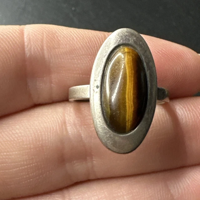 Bague Ancienne En Argent Massif 925 - Jonc Alliance - Taille 57 - Créateur Draper - Occasion
