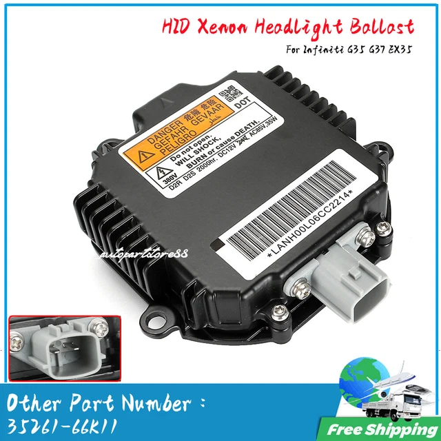 HID Xenon Headlight Ballast Sedan Coupe 35261-66K11 For Infiniti G35 G37 EX35