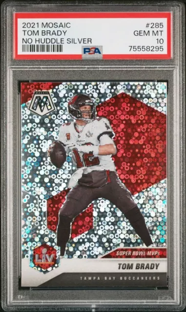 Tom Brady 2022 Mosaic No Huddle Silver Prizm Super Bowl MVPs PSA 10 GEM MINT 🔥