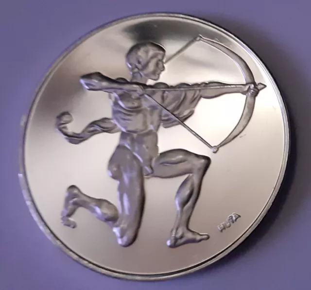 OLYMPISCHE SPIELE 1972 München Sterlingsilber-Medaille Zustand:vz