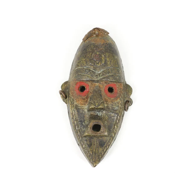 Dan Passport Metal Mask Deangle Liberia African Art