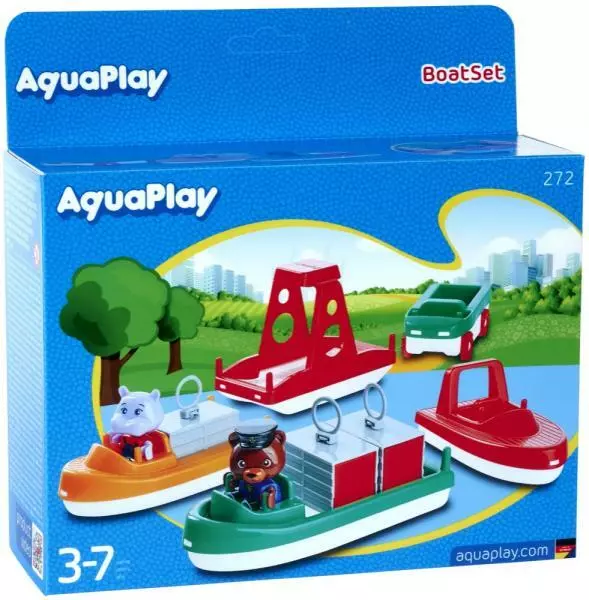 AquaPlay Outdoor Wasser Spielzeug Wasserbahn BoatSet Boote + Zubehör 8700000272