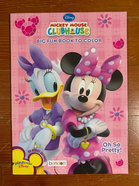 DISNEY MICKEY MOUSE CLUBHOUSE COLORING BOOK Minnie Mouse Daisy Duck