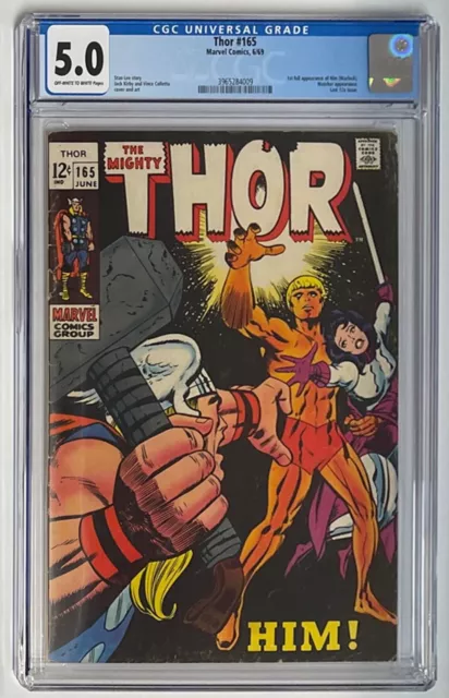 THE MIGHTY THOR #165 CGC 5.0 Him (Adam Warlock)! (1969) NEW MARVEL MOVIE!