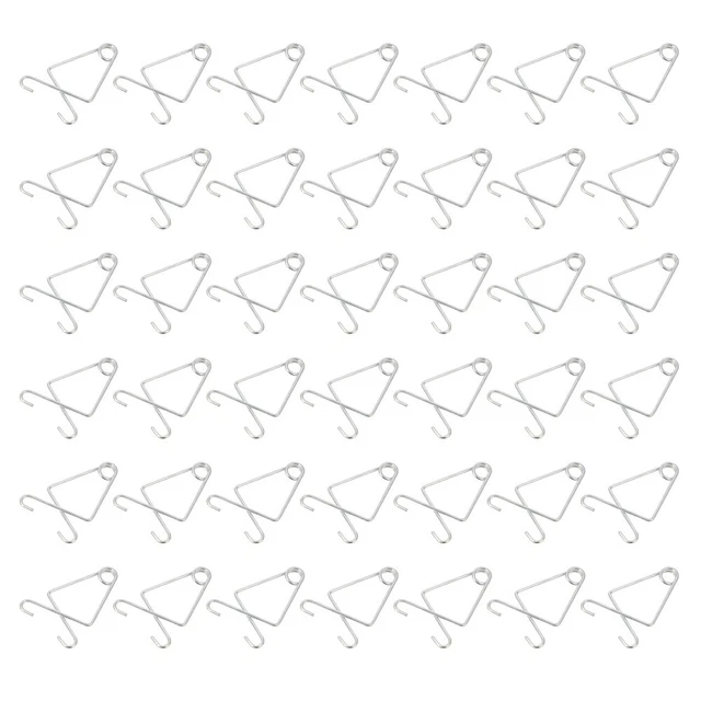 50 Pcs Hanging Plant Hooks Ceiling Hook Wall Mounted Clothing Rack Grid
