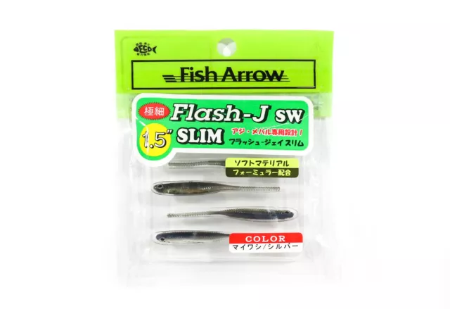 Fish Arrow Soft Lure Flash J Slim SW 1.5 Inch 5 Piece per pack #105 (0318)