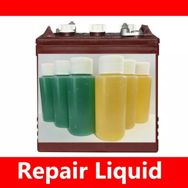 RV Deep Cycle Battery Repair Liquid 12 Volt or 6 Volt 6 Bottles Fixes 1 battery