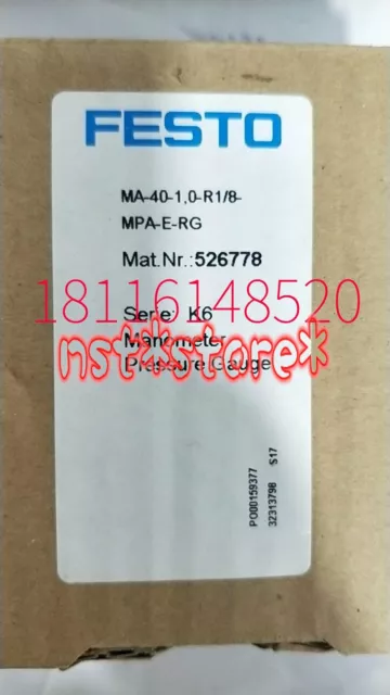 1 pz manometro FESTO MA-40-1.0-R1/8-MPA-E-RG 526778