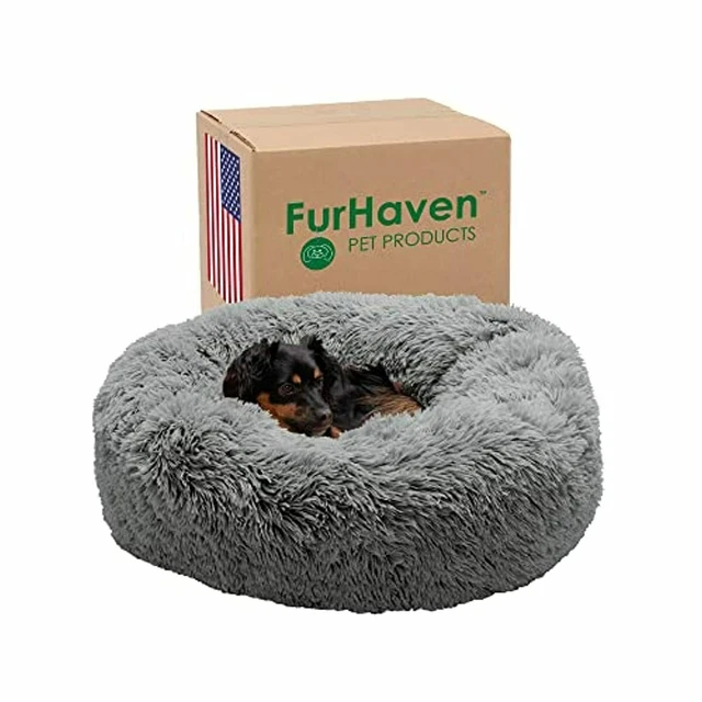 Furhaven Donut Beds for Small, Medium, and Large Dogs and Cats - Ultra Calming P