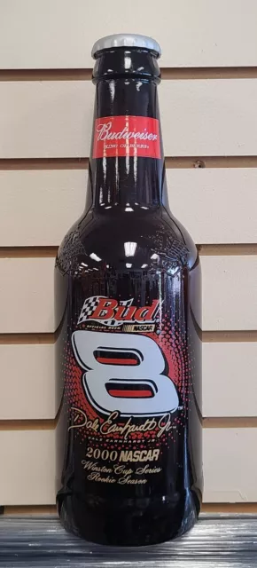 HUGE Budweiser Dale Earnhardt Jr. 2000 Nascar Winston Cup bottle bank 15" inch