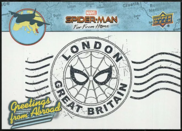 2019 UD Spider-Man Far From Home "GREETINGS FROM ABROAD" Insert #GFA-13...EUROPE