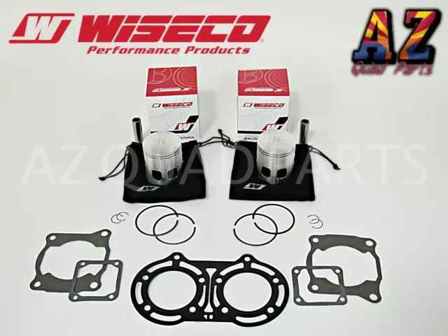 Yamaha Banshee YFZ 350 66mm +2mm Wiseco Pro Lite Pistons Bearings & Gaskets Kit 2