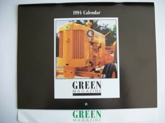 JOHN DEERE 1994 GREEN MAGAZINE Two Cylinder Tractor Calendar