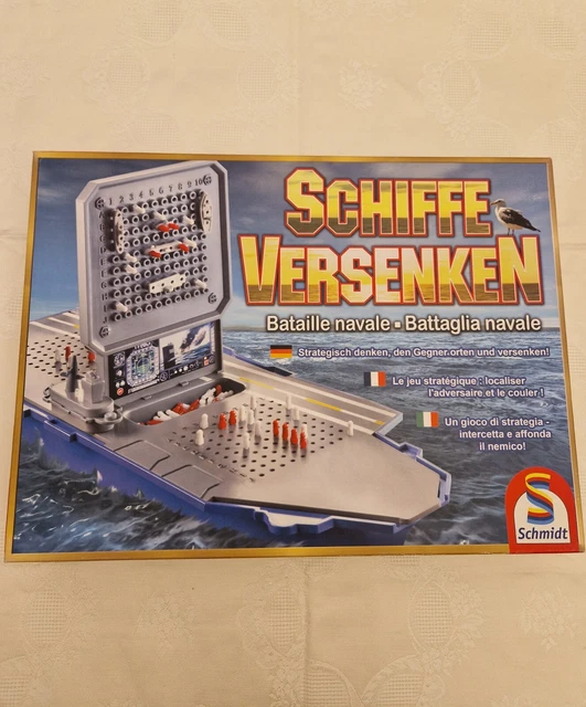 SCHIFFE VERSENKEN SCHMIDT Spiele Strategie Gesellschaftsspiel für 2