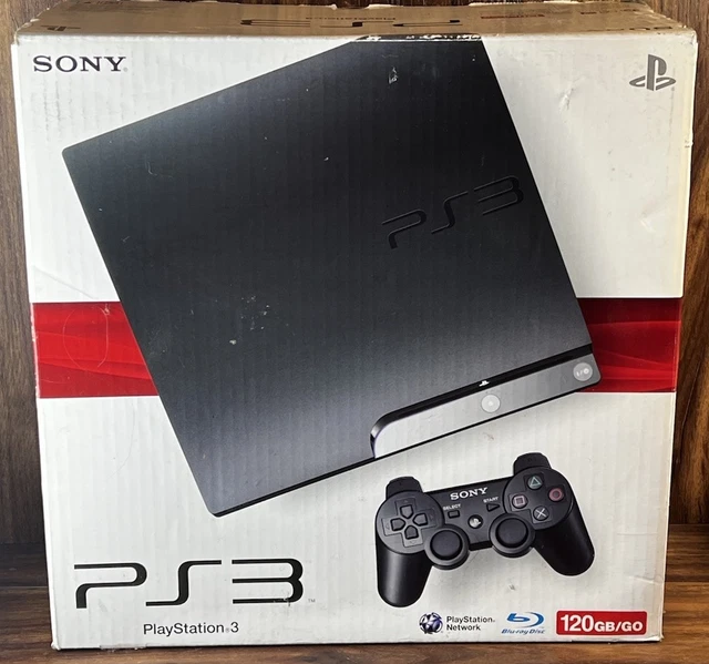 PLAYSTATION 3 120GB Console System Box, Manual & Inserts