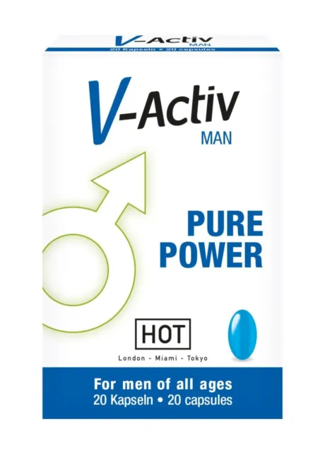 V-ACTIV PURE POWER for Men 20 Blaue Pillen Penisvergrösserung 🔥  POTENZMITTEL 🍆 EUR 23,99 - PicClick DE