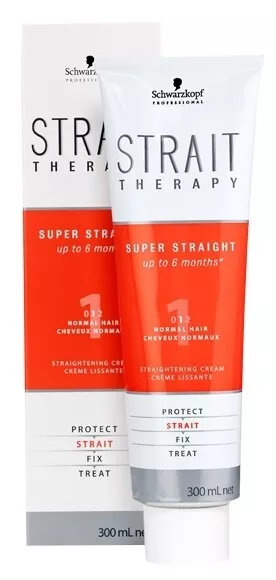 Schwarzkopf Strait Therapy Super Straight 1 Crème Redressage Normal 300ml