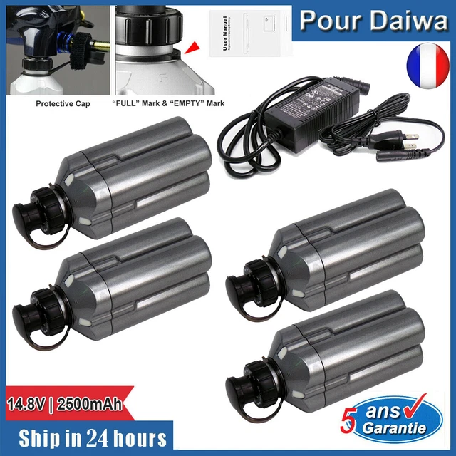 Aelcouth®14.8V 5000mAh 5,0Ah Ersatz kompatibel für Elektric Fishing Wheel Akku Daiwa BM2300 BM2300N BM2000 BM2000II BM2600 für Daiwa Tanacom 750 1000 LB3100N RB-CC4002