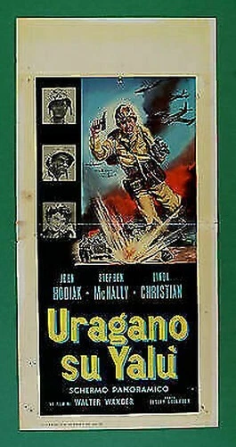 L53 Affiche Ouragan Sur Yalu 'John Hodiak Stephen Mcnally L.Christian Wanger
