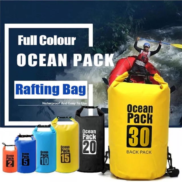 Hiking Camping Bag Waterproof Backpack Outdoor Travel Luggage Colourful Dry Bag