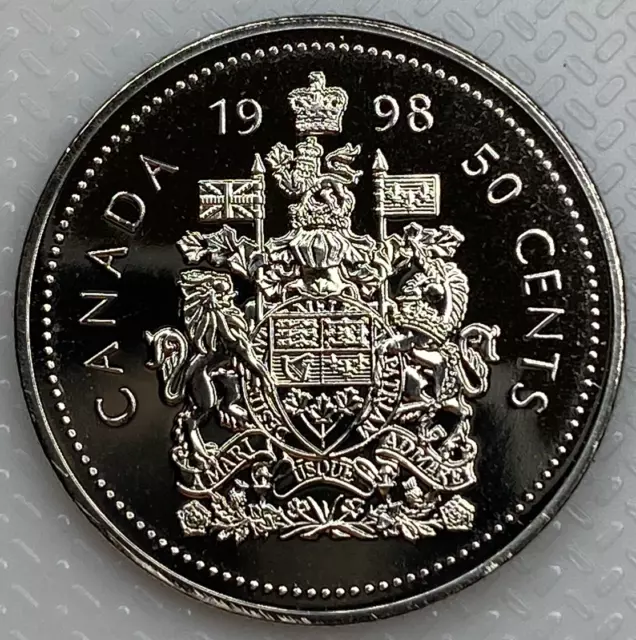 1998W Canada 50 Cents Proof-Like Half Dollar Coin