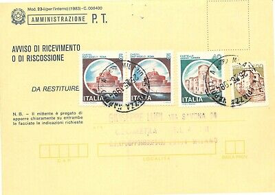 1984 Castelli per macchinette/distributori su avviso ricevimento Repubblica 