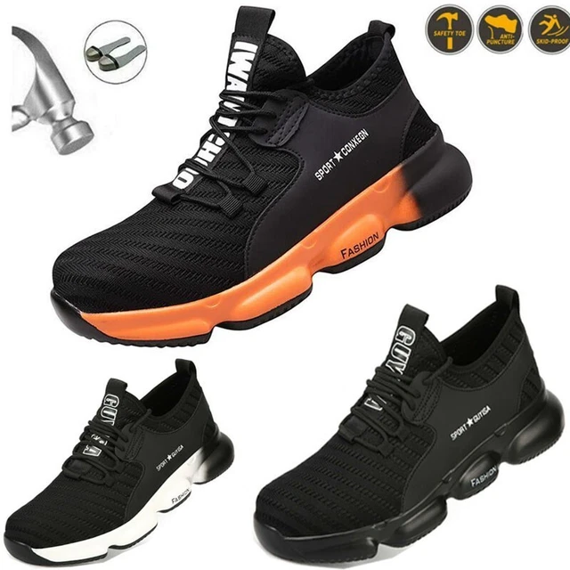 STEEL TOE CAP Work Safety Trainers Mens Womens Boot Shoes Lightweight £ ...