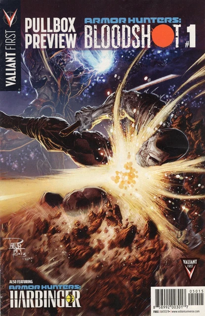 Valiant First Pullbox Preview Armor Hunters Bloodshot #1 (May '14) Low/Mid Grade