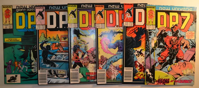 DP7 Lot of 6 #3,4,5,6,13,Annual 1 Marvel Comics (1987) VF 1st Print Comic Books