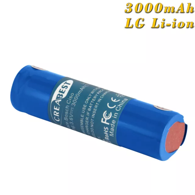 3000mAh 3.6V Al litio Batteria per Bosch ISO IXO CISO XEO PTK 3.6 Li PSR Select