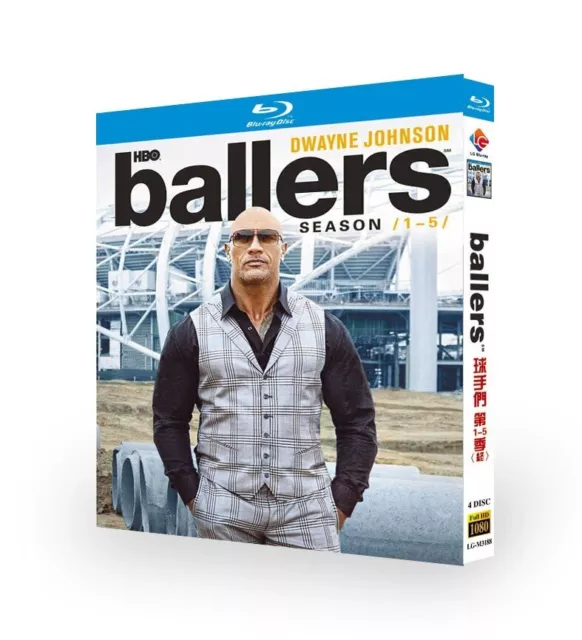 Ballers Season 1-5 Blu-ray Movie All Region free English audio subt Boxed