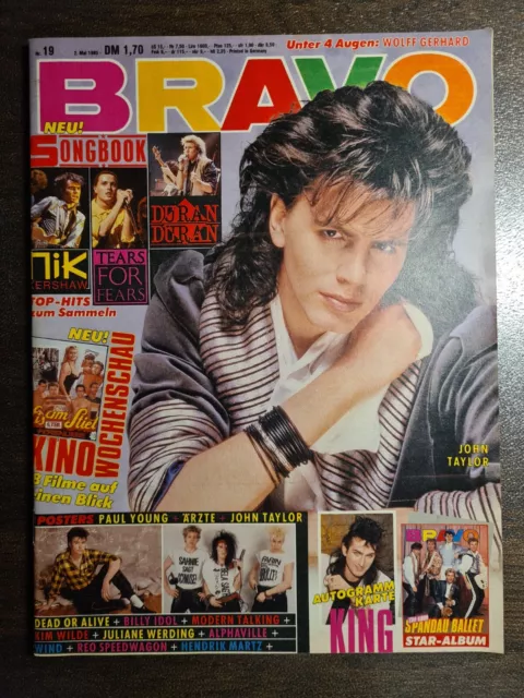 BRAVO 19/1985 Heft Komplett -Madonna, Kim Wilde, David Cassidy, Billy Idol- Top!
