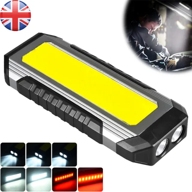LED COB Rechargeable Work Light Magnetic Torch Cordless Inspection Lamp Charger