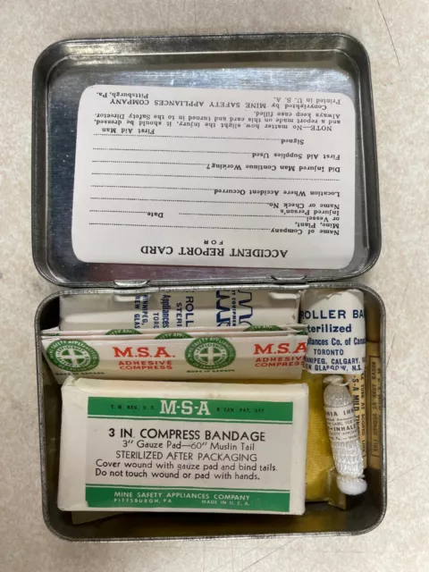 MSA (of Canada) First Aid Kit - Never Used!!  - This is Full of All Items!! 2