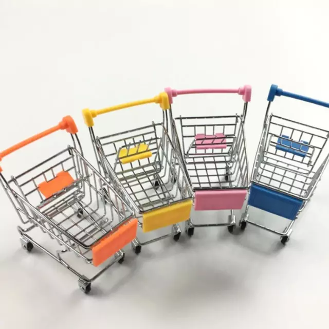 Hand Push Shopping Cart Supermarket Trolley Kid Pretend Toy Role N EW✨/ D8I6