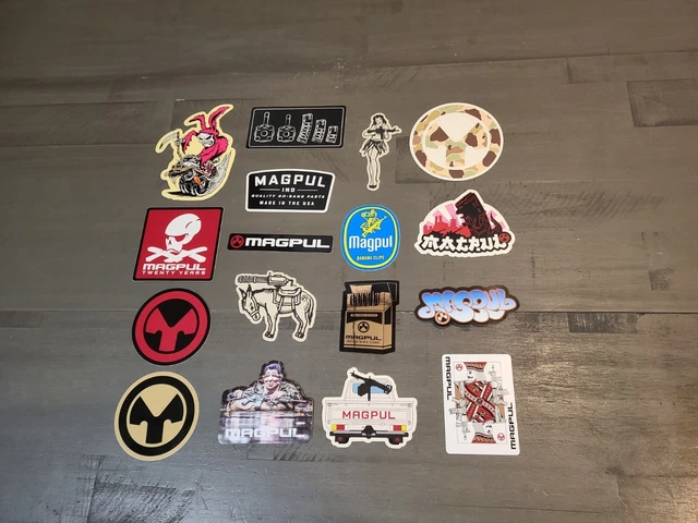 Magpul Industries Corp. Lot of 17 Decal Stickers OEM Original