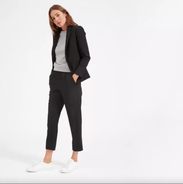 Everlane Women's Black The Italian GoWeave Classic Blazer Sz 4