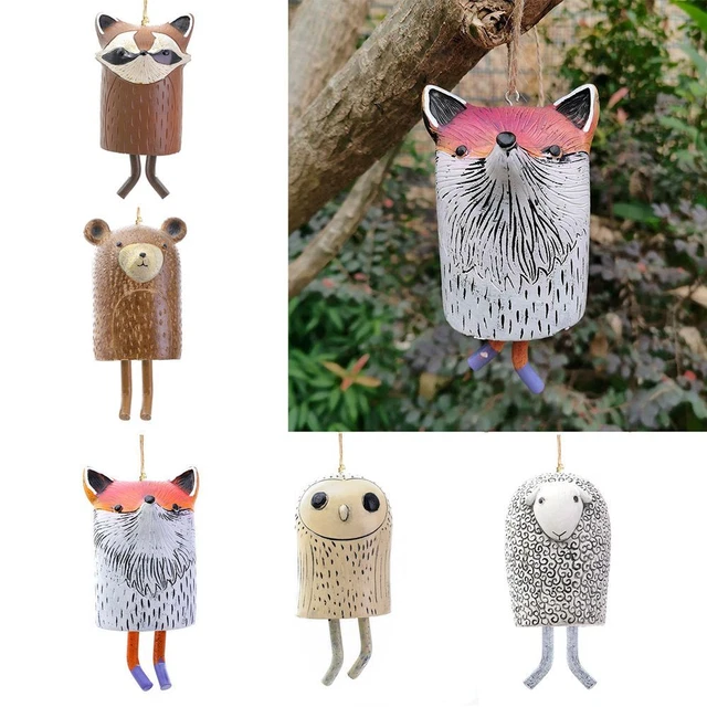 Décor de jardin Pendentif suspendu Pendentif Cloche Carillons éoliens animaux