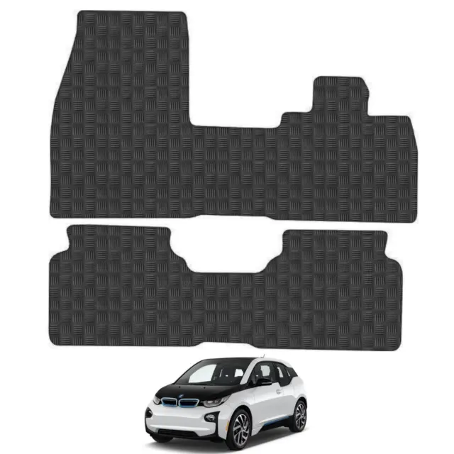 BMW i3 2014-Onwards Car Floor Mats Rubber Tailored Fit Set Heavy-Duty