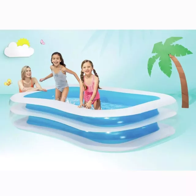 Intex 56483 Schwimm Center Family Pool 262 x 175 cm Planschbecken Swimmingpool